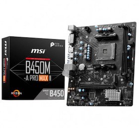 Resim MSI B450M-A PRO MAX II AMD DDR4 4133Mhz(OC) MATX AM4 