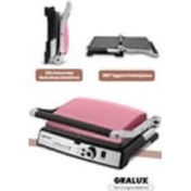 Resim Gralux Paslanmaz Çelik 2000 Watt Granit Çıkarılabilir Plakalı Tost Ve Izgara Makinesi 