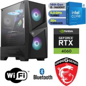 Resim MSI Gaming Pc Ddr5 – Rtx 4060 8gb – Intel I5 14600KF– 32GB Ddr5 Ram – 1 Tb M.2 SSD – Sıvı Sogutmalı - Windows 11 Pro Masaüstü Bilgisayar 