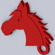 Resim Horsehead At Kafası Anahtarlık Anahtar Tutucu Biblo Dekoratif 
