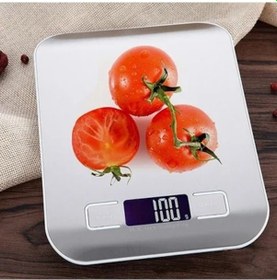 Resim Go İthalat Metal Dijital Mutfak Terazisi Hassas Tartı 5 Kg Crown Gümüş 