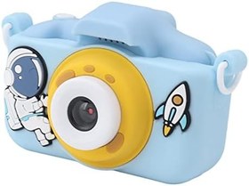 Resim Akozon Dahili Pil, HD Çift Lens, 2 inç Ekran, Selfie, Video, Oyunlar Ile X9 Astronot Çocuk Kamerası - Çocuklar Için Istma/Doğum Günü Hediyesi (BLUE) 