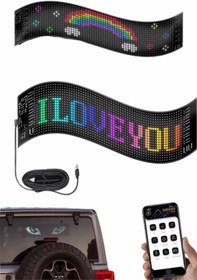 Resim shopwave Digital Araba Yazısı Ekran Matrix En Büyük Boy Matrix LED Panel 19*96 pıxel 