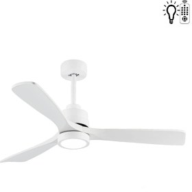 Resim F52203 Beyaz Uzaktan Kumandalı Aydınlatmalı Tavan Vantilatörü 