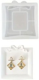 Resim Silikon Avrupa Dantel Fiyonk Tasarımlı Silikon Kalıp 10x10.9 CM 