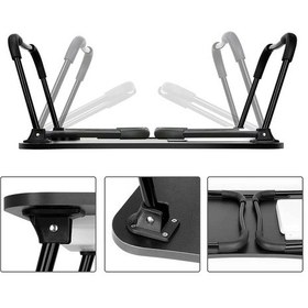 Resim Konfeksiyon-Market Yatak Koltuk Üstü Laptop Tablet Sehpası Katlanır Siyah Ayaklı 