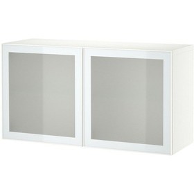 Resim Raf Ünitesi, Beyaz-buzlu Cam, 120x42x64 Cm, Glassvık Beyaz 