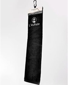 Resim GARENTAS Siyah Tri-Fold Golf Havlusu, Golf Oyunları İçin 