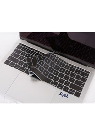 Resim Laptop Apple Uyumlu MacBook Pro Klavye Koruyucu Us-abd İngilizce 12inç A1534 - 13inç A1708 İle Siyah 