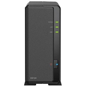 Resim Synology DS124 1 GB 1x3.5" Sata Desteği Raid (0) Nas Depolama Ünitesi 