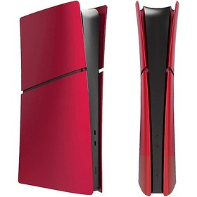 Resim Ps5 Slim Dijital Sürüm Ön Panel Kapağı, Ps5 Slim Plakaları Ps5 Slim Konsol Dijital Sürüm Kırmızı Kapak Kabuğu 
