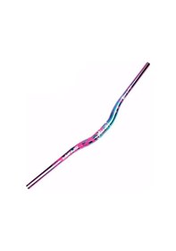 Resim Lunje Alüminyum 31.8 780 Mm Riser Mtb Gidon Bisiklet Gidonu Bukalemun Pembe Çok Renkli 