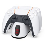 Resim PS5 Dobe Dual Dock Gamepad Göstergeli Şarj Stand TP5-0516B 