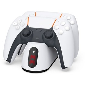 Resim PS5 Dobe Dual Dock Gamepad Göstergeli Şarj Stand TP5-0516B 