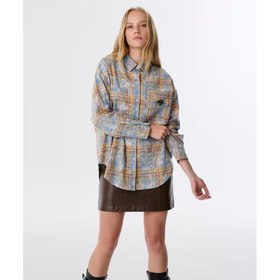 Resim Twist Ekose Kadın Gömlek (TW6250025056) 