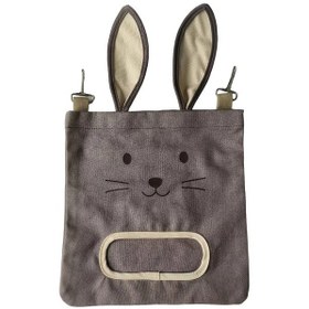 Resim Elmpaly Gri Küçük Evcil Hayvan Saman Çantası Tavşan Hamster Guinea Pig Yemlik 