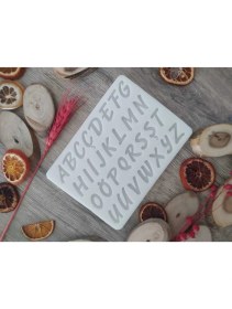 Resim Teknotrust Silikon Harf Kalıp Epoksi Pasta & Mum Silikon Kalıp 