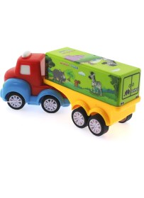 Resim Sürtmeli Mini Sevimli Yeşil Tır 