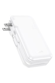 Resim Kamardey J126 22.5W QC3.0 USB-A+Type-C Çıkışlı Type-c+Lightning Kablolu 10000mAh Powerbank Şarj Aleti 