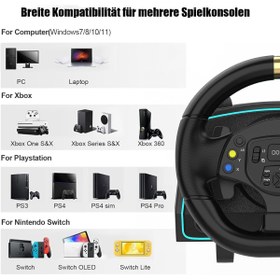 Resim CRK TECH Ps4 Ps3 Pc Xbox One/s/x Ns Uyumlu 1080• Oyuncu Direksiyon Seti Manuel Vites Çift Motorlu 3 Pedallı 