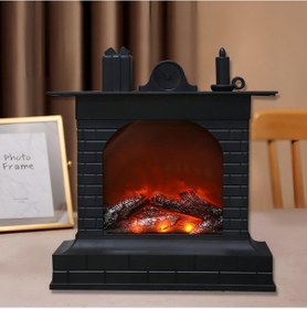 Resim Dekoratif Led Işıklı Şömine Usbli -452 Renkli 