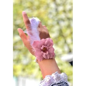 Resim Shopzum Bride To Be Nedime Gelin Bilekliği Tüy ve Inci Boncuk Detaylı Pembe Renkli Bekarlığa Veda Partisi Bilekliği 10 Adet 