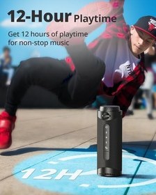 Resim Tronsmart T7 Taşınabilir Bluetooth Hoparlör 360° Surround Ses, Uygulama Üzerinden Özel EQ, IPX7 Su Geçirmez, Çift Eşleştirme, LED Işık, Bluetooth 5.3, Döner Ses Kontrolü, Micro SD/TF Kart 