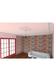 Resim Motifpiyer Lamba Tavan Gobegi 49-MOTIFLI-OVAL-2ADET 