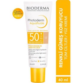 Resim Bioderma photoderm spf 50+ aquafluide renkli güneş kremi 40 ml - light 