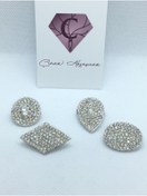 Resim Çınar Aksesuar Eşarp Iğnesi - Broş - Yaka Iğnesi - Yaka Rozeti (4 Çeşit Küçük ) - (2,5CM) 