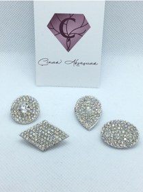 Resim Çınar Aksesuar Eşarp Iğnesi - Broş - Yaka Iğnesi - Yaka Rozeti (4 Çeşit Küçük ) - (2,5CM) 