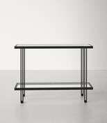 Resim Hitit Dekorasyon Dolores Siyah Metal&cam Dresuar 107cm 