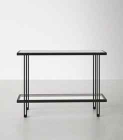 Resim Hitit Dekorasyon Dolores Siyah Metal&cam Dresuar 107cm 
