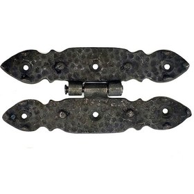Resim Antika Tarz Dekoratif Pirinç Düğmeli Menteşe - 142x69 Mm, Oksit Diğer 