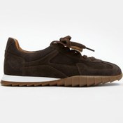 Resim NILUFARR Welissa Acı Kahve Süet Hakiki Deri Kadın Sneaker 