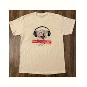 Resim Radiohead The Bends Albüm Kapağı Kulaklıklı Kedi Grafikli Tişört - Erkekler için Günlük Kısa Kollu Yuvarlak Yaka Tee, Açık Bej Müzik Hayranları İçin Hediye, Makinede Yıkanabilir Yazlık Üst, Radiohead T-Shirt, Rahat Giyim, Cesur Baskılı Gömlek, Dayanıklı Baskı Kalitesi 