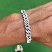 Resim RICH DIAMOND MICRO CUBAN BRACELET 8mm 