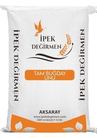 Resim İpek Değirmen Tam Kepekli Tam Buğday Unu Doğal Taş Değirmen Katkısız Un 10 KG 
