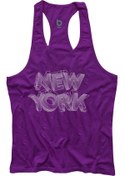 Resim BLUU Newyorkstr Fitness Gym Tank Top Sporcu Atleti 