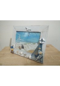 Resim Deniz Temalı Dekoratif Çerçeve (468369770) 