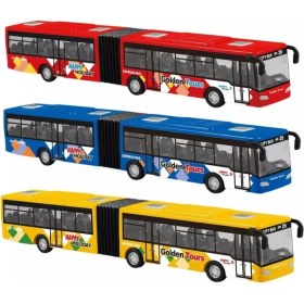 Resim Hepsilazım Otobüs Oyuncak Çekbırak Körüklü Yolcu Otobüsü Kırılmaz Şehir Metrobüs 22Cm 