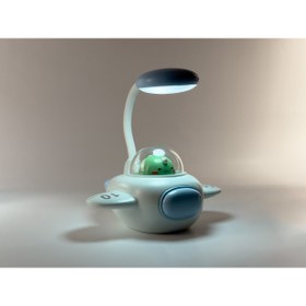 Resim bakgelal Çocuk Odası Uçak Tasarımlı LED Masa Lambası, Dekoratif Bebek Odası Işığı, Sevimli Figürlü 