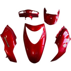 Resim Honda Spacy 110 Kaporta Set 5 Parça Boyalı Aksam Kırmızı 