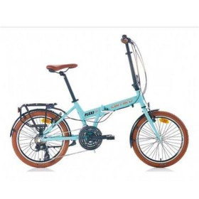 Resim Carraro 2020 Flexı 121 Katlanır Bisiklet Mat Turkuaz-siyah-bakır 35 cm 
