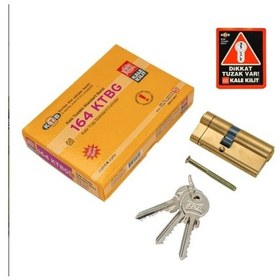 Resim Kale Kilit 164 Ktb G Tuzaklı Barel Kilit Göbeği 68 Mm Sarı 
