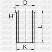 Resim YENMAK 51-65664-050 Gomlek 050-(91.60)-(Hyundai: H100 94-08/Starex 98-08/L300 90-08/L200 90-04 2.5D-2.6D 5165664050 (WT697748) (Fiyat:4 Adet İçindir) 