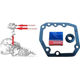 Resim Opel Sanziman Üst Kapak Keçesi + Contasi 424882186 