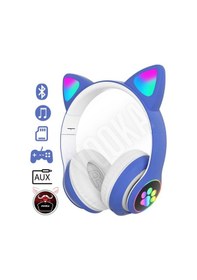 Resim Toygo Kedi Kulaklık 5.0 Akıllı Rgb Led Detaylı Bluetooth Kablosuz Kulaklık Çocuk Oyuncu Yeni 