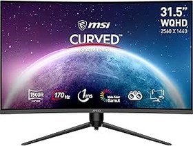 Resim MSI G32CQ5P 31.5 CURVED 1500R VA 2560X1440 (WQHD) 16:9 170HZ 1MS ADAPTIVE SYNC GAMING MONITOR 