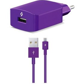 Resim Ttec SpeedCharger Seyahat Şarj Aleti Micro USB 2.1A - Mor 